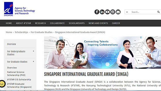 راهنمای اخذ بورسیه تحصیلی SINGA سنگاپور ۲۰۲۰